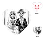 Day Of The Dead Wedding Playing Cards (Heart)