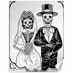 Day Of The Dead Wedding Canvas 12  x 16 