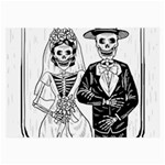 Day Of The Dead Wedding Large Glasses Cloth