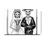 Day Of The Dead Wedding Small Doormat