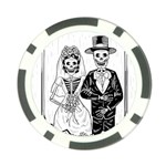 Day Of The Dead Wedding Poker Chip Card Guard