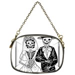 Day Of The Dead Wedding Chain Purse (One Side)