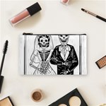 Day Of The Dead Wedding Cosmetic Bag (Small)