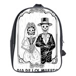 Day Of The Dead Wedding School Bag (Large)