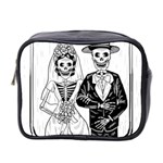 Day Of The Dead Wedding Mini Toiletries Bag (Two Sides)