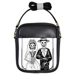 Day Of The Dead Wedding Girls Sling Bag