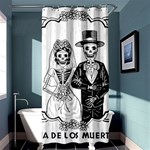 Day Of The Dead Wedding Shower Curtain 36  x 72  (Stall)