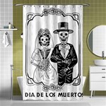 Day Of The Dead Wedding Shower Curtain 48  x 72  (Small)