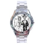 Day Of The Dead Wedding Stainless Steel Analogue Watch