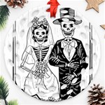 Day Of The Dead Wedding Ornament (Round Filigree)