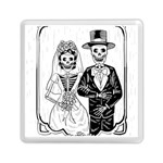 Day Of The Dead Wedding Memory Card Reader (Square)