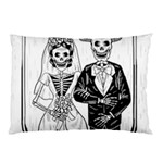 Day Of The Dead Wedding Pillow Case (Two Sides)