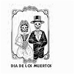 Day Of The Dead Wedding Small Garden Flag (Two Sides)