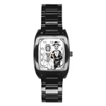 Day Of The Dead Wedding Stainless Steel Barrel Watch