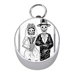 Day Of The Dead Wedding Silver Compass (Mini)