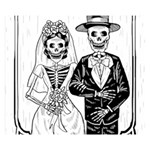 Day Of The Dead Wedding Double Sided Flano Blanket (Small)