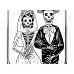 Day Of The Dead Wedding Double Sided Flano Blanket (Large)