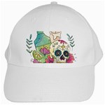 Tequila Sugar Skull White Cap