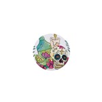 Tequila Sugar Skull 1  Mini Button