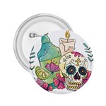 Tequila Sugar Skull 2.25  Button