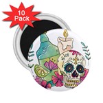 Tequila Sugar Skull 2.25  Magnet (10 pack)