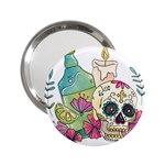 Tequila Sugar Skull 2.25  Handbag Mirror