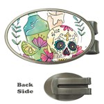 Tequila Sugar Skull Money Clip (Oval)