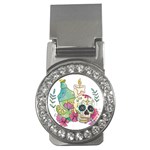 Tequila Sugar Skull Money Clip (CZ)