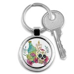 Tequila Sugar Skull Key Chain (Round)