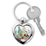 Tequila Sugar Skull Key Chain (Heart)