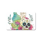 Tequila Sugar Skull Magnet (Name Card)