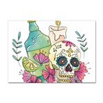 Tequila Sugar Skull Sticker A4 (10 pack)