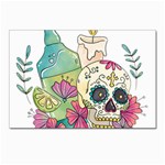 Tequila Sugar Skull Postcard 5  x 7 