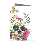 Tequila Sugar Skull Mini Greeting Cards (Pkg of 8)