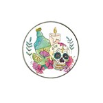 Tequila Sugar Skull Hat Clip Ball Marker