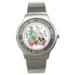 Tequila Sugar Skull Stainless Steel Watch