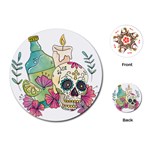 Tequila Sugar Skull Playing Cards (Round)