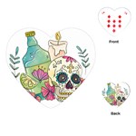 Tequila Sugar Skull Playing Cards (Heart)