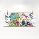 Tequila Sugar Skull Hand Towel