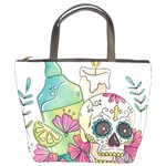 Tequila Sugar Skull Bucket Bag