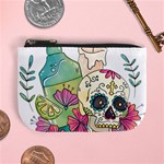 Tequila Sugar Skull Mini Coin Purse