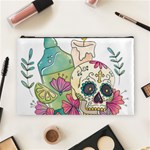 Tequila Sugar Skull Cosmetic Bag (Large)