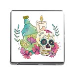 Tequila Sugar Skull Memory Card Reader (Square 5 Slot)