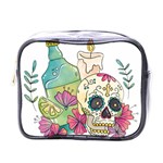 Tequila Sugar Skull Mini Toiletries Bag (One Side)