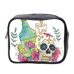 Tequila Sugar Skull Mini Toiletries Bag (Two Sides)