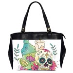 Tequila Sugar Skull Oversize Office Handbag (2 Sides)