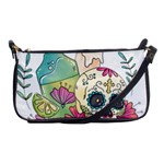 Tequila Sugar Skull Shoulder Clutch Bag