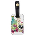 Tequila Sugar Skull Luggage Tag (one side)