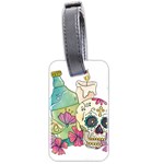 Tequila Sugar Skull Luggage Tag (two sides)