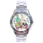 Tequila Sugar Skull Stainless Steel Analogue Watch